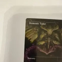 MTG: Demonic Tutor (Borderless) Commander Masters Foil - Tutor Staple - - Image 3