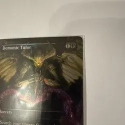 MTG: Demonic Tutor (Borderless) Commander Masters Foil - Tutor Staple - - Image 4