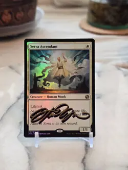 MTG Serra Ascendant - Iconic Masters (IMA) FOIL (ARTIST SIGNED) NM - Image 1