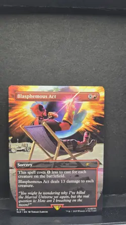 MTG Secret Lair Drop SLD Deadpool Blasphemous Act NM Regular - Image 1