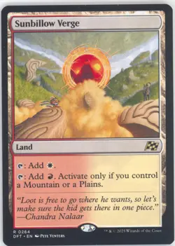 MTG Sunbillow Verge R Aetherdrift #264 - Image 1