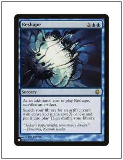1x Reshape, Mystery Booster / The List - Darksteel Set Symbol, Magic MTG NM - Image 1