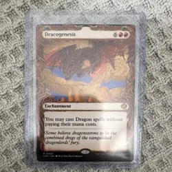 Magic: The Gathering Dracogenesis Enchantment Red TDM 0300 Wizards 2021 - Image 1
