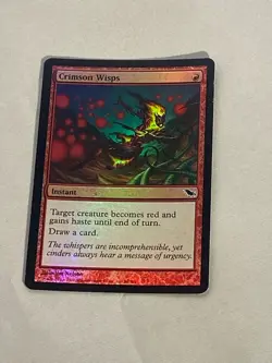 MTG FOIL Crimson Wisps Shadowmoor Magic the Gathering - Image 1