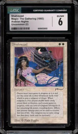 Magic The Gathering MTG Shahrazad Arabian Nights CGC 6 - Image 1
