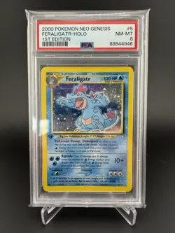 2000 POKEMON NEO GENESIS 1ST EDITION #5 FERALIGATR-HOLO - Image 1