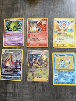 6 RARE Pokemon Card Lot Assorted Childhood Collection (ALL PLAYED) w/ VINTAGE - Image 1