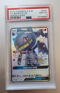2019 Pokemon SM Hidden Fates Banette GX Shiny Vault #SV61/SV94 PSA 10 GEM MINT - Image 1