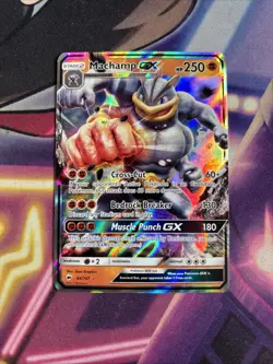Machamp GX 64/147 Burning Shadows NM Pokemon GX Rare VLP - Image 1