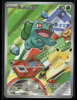 2026 Pokemon Mega Evolution Bulbasaur #037 Promo Partner Illustration - Image 1