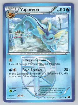 Vaporeon (Team Plasma) Regular Plasma Freeze 20/116 - Image 1