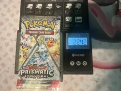 22.42g! HEAVY! -Pokemon Prismatic Evolution Booster Pack -Possible GODU - Image 1