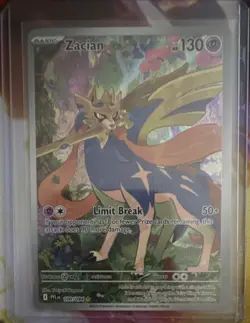 Pokemon Co. Zacian 100/094 Me02 Phantasmal Flames Illustration Rare Holo EN - Image 1