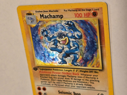 🔥 (HP) Machamp - Holo #8 Base Set 1st Edition Pokemon TCG! WOW!! Heavy Play! - Image 2