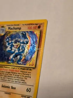 🔥 (HP) Machamp - Holo #8 Base Set 1st Edition Pokemon TCG! WOW!! Heavy Play! - Image 5