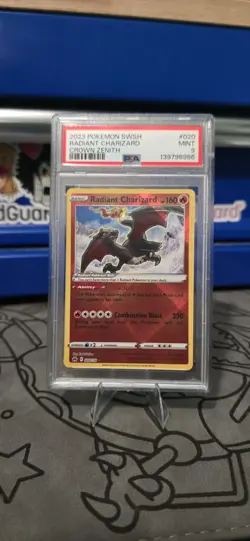 2023 Pokemon SWSH Radiant Charizard Crown Zenith #020 PSA 9 Mint - Image 1