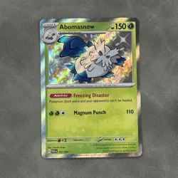 Abomasnow 101/091 Paldean Fates Shiny Pokemon Card NM - Image 1