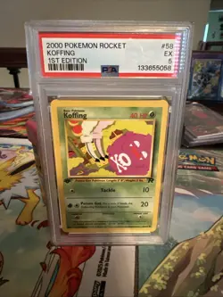 Pokemon TCG Koffing 1st edition PSA 5 - Image 1