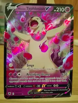 053/189 Hisuian Typhlosion V Rare Holo Astral Radiance Pokemon TCG Sword Shield - Image 1