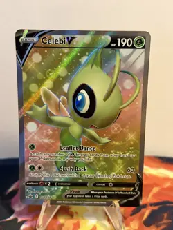 Pokemon TCG - Celebi V Full Art 160/198 Swsh06: Sword & Shield - Chilling Reign - Image 2