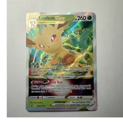 Pokemon Leafeon VSTAR SWSH195 Sword & Shield Promo Full Art Holo Vstar 260 MINT - Image 1