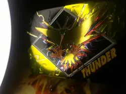 1999 Pokemon Meiji Promo Embossed Thunder Zapdos Japanese Near Mint - Image 2