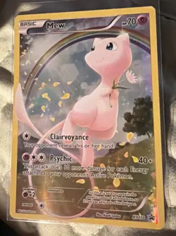 FULL ART Mew ULTRA RARE Pokemon Mythical Collection Promo XY110 Holo Foil - Image 1