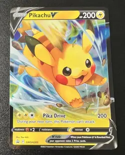Pikachu V SWSH285 SWSH: Sword & Shield Promo Pokemon TCG NM | a11 - Image 1