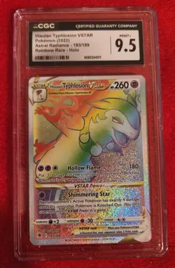 Pokemon GRADED 2022 Hisuian Typhlosion VSTAR 193/189 Astral Rainbow CGC 9.5 - Image 1