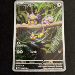 Aipom 211/182 Illustration Rare Paradox Rift Pokemon NM - Image 1