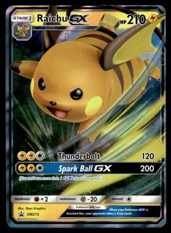 2019 Sun & Moon, Promos - Sun & Moon Promos Raichu-GX Stage 1/Promo #SM213 - Image 1