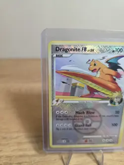Pokemon TCG 2009 Dragonite FB 56/147 Supreme Victors Crosshatch Reverse Holo MP - Image 2