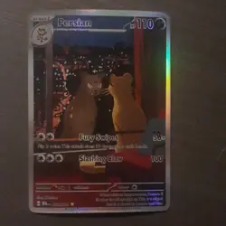 Pokemon Persian Full Art Holo Rare 078/064 Shrouded Fable Stage 1 HP 110 - Image 1