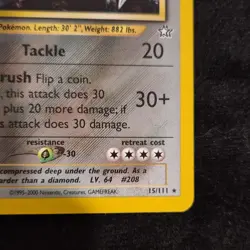 Pokemon Steelix 15/111 Neo Genesis Holo Rare 110 HP Never Been played. - Image 5
