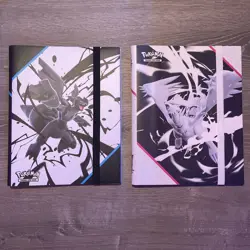 Pokemon Black Bolt AND White Flare Binder Set - Binders Only - New - Image 1