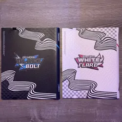 Pokemon Black Bolt AND White Flare Binder Set - Binders Only - New - Image 2