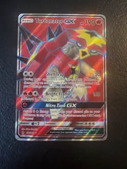 Pokemon Turtonator GX 131/145 SM Guardians Rising Ultra Rare Full Art Holo 190 - Image 1