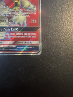 Pokemon Turtonator GX 131/145 SM Guardians Rising Ultra Rare Full Art Holo 190 - Image 4