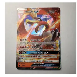 Pokemon Ho-Oh GX 21/147 SM Burning Shadows Ultra Rare Holo Basic 190 HP - Image 1