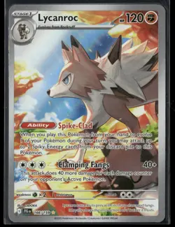 2025 Pokemon Journey Together Lycanroc #166/159 Illustration Rare - Image 1
