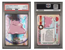 2000 TOPPS CHROME POKEMON T.V. SPECTRA #132 DITTO PSA 10 POP 23 Wow - Image 1