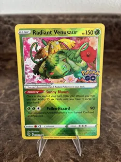 Radiant Venusaur 004/078 Pokemon Go Holo - Image 1