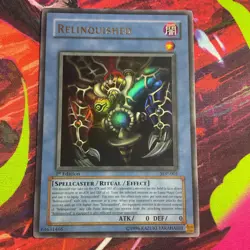 YUGIOH Ultra Rare Relinquished SDP-001 1st Edition VLP - Image 1