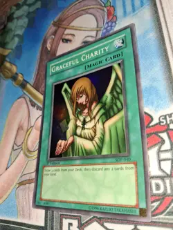 Yu-Gi-Oh 1st Edition SDP Graceful Charity Very LP - Image 3
