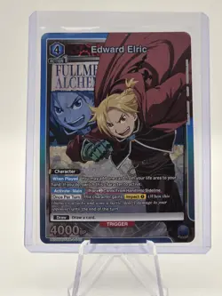 Union Arena Edward Elric SR UE09BT/FMA-1-040 SR Blue Fullmetal Alchemist NM Foil - Image 1