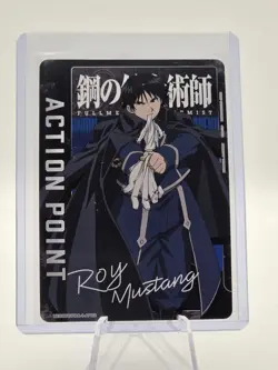 Union Arena Roy Mustang Action Point AP Card UE09BT FMA-1-AP02 NM Blue Meta Deck - Image 1