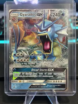 Gyarados GX - 18/111 - Pokemon Crimson Invasion Sun & Moon Ultra Rare Card LP - Image 1