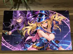New WVICM Playmat Dark Magician Girl TCG CCG Playing Pad Trading Card Game Mat - Image 1