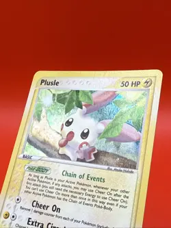 Plusle 8/97 EX Dragon e-Series Pokemon Card Holo Foil Rare NEAR MINT RARE - Image 2