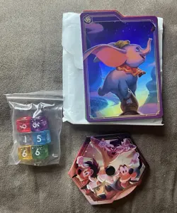 Disney Lorcana Fabled Trove Contents Lore Counter Dice Card Foil Dividers - Image 1
